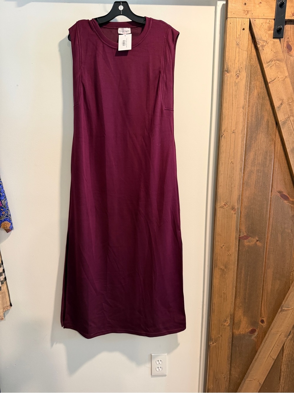 entro Sleeveless Maxi Dress in Wine